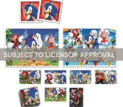 Sonic Puslespil Og Vendespil - Edukit 4-I-1 - Clementoni