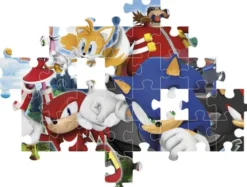 Sonic Puslespil - Super Color - 104 Brikker - Clementoni