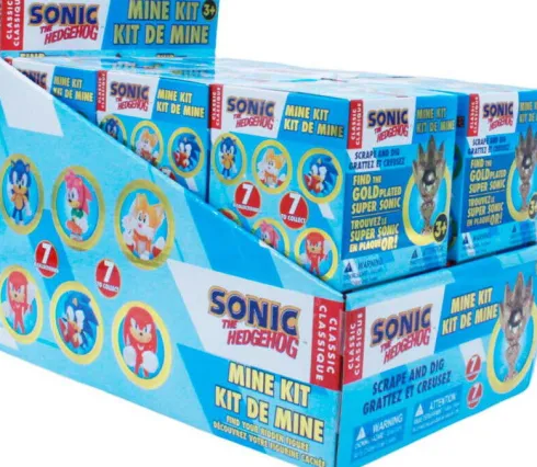 Sonic The Hedgehog - Mine Kit - Find The Gold Plated Super Sonic