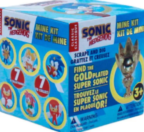 Sonic The Hedgehog - Mine Kit - Find The Gold Plated Super Sonic