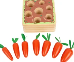 Sorteringsspil - Gulerødder - Træ - Montessori - Small Foot