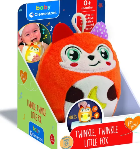 Sovebamse Med Lys Og Lyd - Ræv - Baby Clementoni