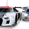 Speed Car Racerbane - Audi Police Chase Double Loop - Inkl. 2 Biler - 1:64