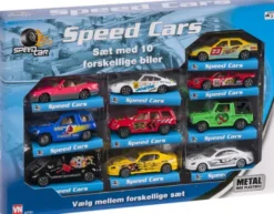 Speedcar - Sæt Med 10 Biler - Assorteret