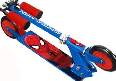 Spiderman - Løbehjul - Blå Rød