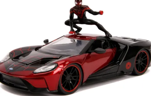Spider-Man - Miles Morales & 2017 Ford Gt - 1:24 - Marvel - Jada