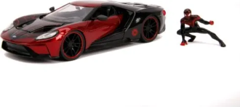 Spider-Man - Miles Morales & 2017 Ford Gt - 1:24 - Marvel - Jada