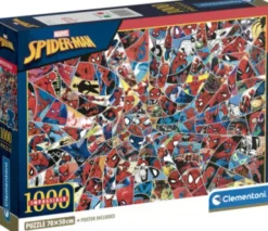 Spiderman Puslespil - Impossible - 1000 Brikker - Clementoni