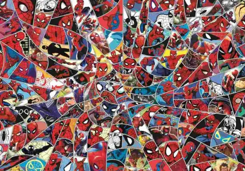 Spiderman Puslespil - Impossible - 1000 Brikker - Clementoni
