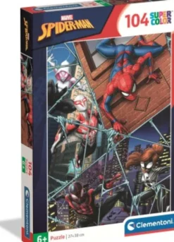 Spider-Man Puslespil - Marvel - Color - 104 Brikker - Clementoni