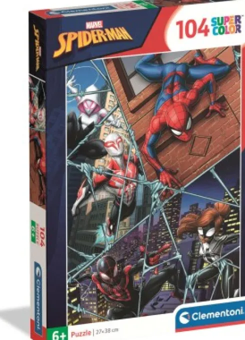 Spider-Man Puslespil - Marvel - Color - 104 Brikker - Clementoni