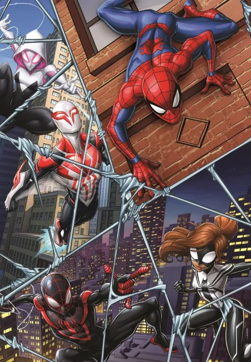 Spider-Man Puslespil - Marvel - Color - 104 Brikker - Clementoni