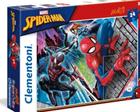 Spiderman Puslespil - Maxi - 24 Brikker - Clementoni