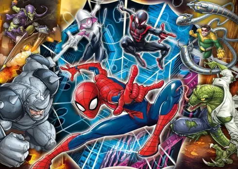 Spider-Man Puslespil - Maxi - 104 Brikker - Clementoni
