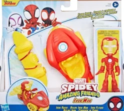 Spidey & Friends - Iron Man Racer Køretøj Og Figur - Hasbro F7458
