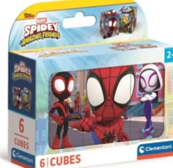 Spidey Puslespil - Marvel - 6 Kuber - Clementoni