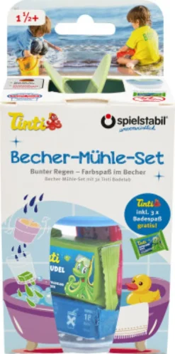 Spielstabil - Sandsæt Med Hulkop Og Møllehjul - Pastel