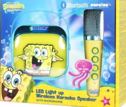 Spongebob - Trådløst Mini Karaoke Anlæg Til Børn - Svampebob