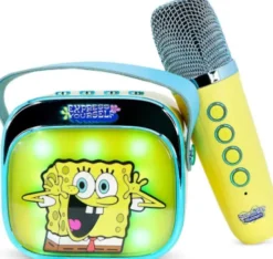 Spongebob - Trådløst Mini Karaoke Anlæg Til Børn - Svampebob