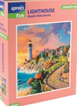 Spree Fun - Lighthouse Puzzle - 500 Brikker - Puslespil - 69020