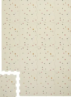 3 Sprouts - Skumgulv Til Børn - Terrazzo Cream - 171X123 CM