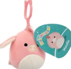 Squishmallows Bamse - Maudie Æsel - Med Klips - 9 CM