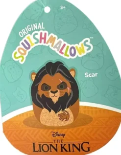 Squishmallows Bamse - Scar - Disney - Løvernes Konge - 20 CM