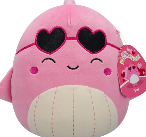 Squishmallows - 19 CM Love - Val The Pink Whale