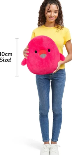 Squishmallows - Fuzz A Mallows Cookie Flamingo Bamse - 40 CM