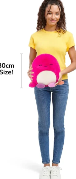 Squishmallows - Octavia Blæksprutte Bamse - Fuzz A Mallows - 30 CM