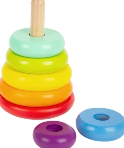 Stabeltårn Med Ringe I Træ - Pyramide - Small Foot