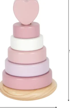 Stabletårn - Træ - Pink - Small Foot
