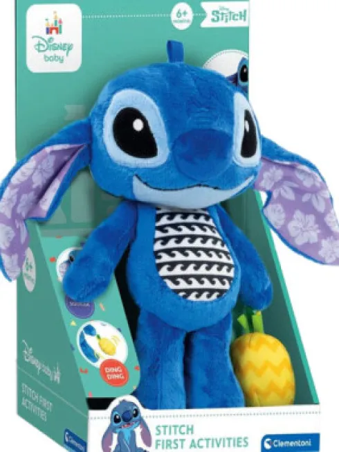 Stitch Bamse Med Ananas Rasle - Disney Baby - Clementoni