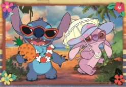 Stitch Puslespil - Disney - Super Color - 2X60 Brikker - Clementoni