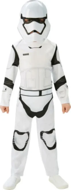 Stormtrooper Kostume / Udklædning - 5-6 År - Rubies