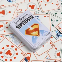 Superman Playing Cards In A Tin