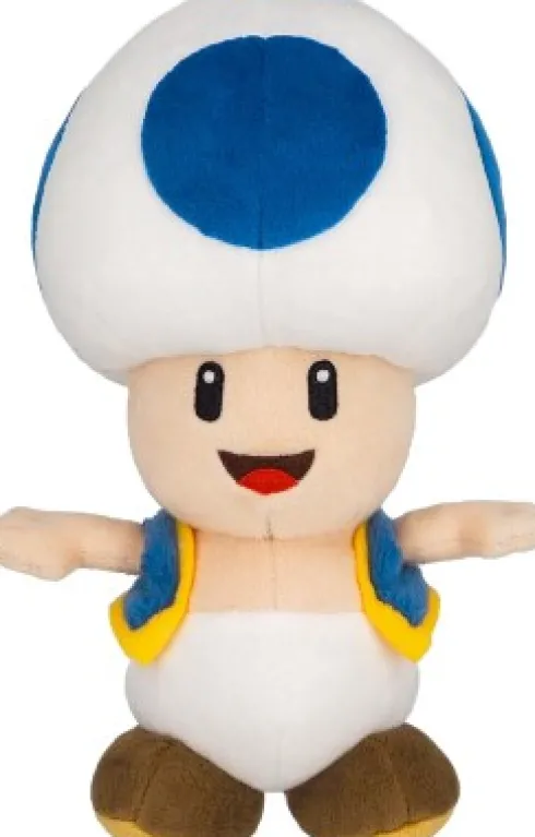 Super Mario Bamse - Toad Blue - Blå - 20 CM