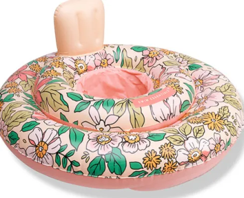 Swim Essentials - Baby Badering - 0-1 År - 69 CM - Blomster