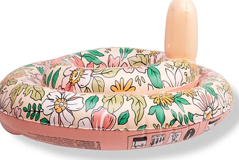 Swim Essentials - Baby Badering - 0-1 År - 69 CM - Blomster