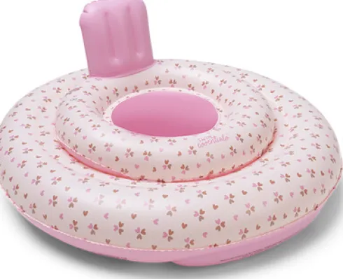Swim Essentials - Baby Badering - 0-1 År - 69 CM - Hjerter