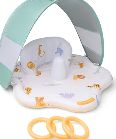Swim Essentials - Baby Plaskestol Med Skygge - Wild Life