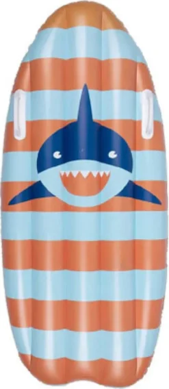 Swim Essentials - Bademadras 120 CM Med Håndtag - Tropic Shark Surfboard