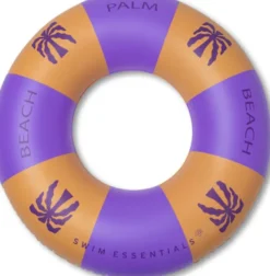 Swim Essentials - Badering Til Voksne - 120 CM - Palmer - Lilla
