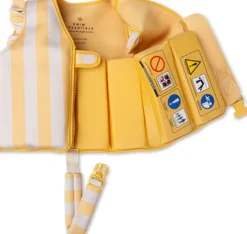 Swim Essentials - Svømmevest - 2-3 År - 15-18 KG - Gul Blomst