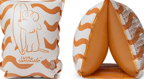 Swim Essentials - Svømmevinger 2-6 År - Orange Surfer