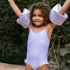 Swim Essentials - Svømmevinger 2-6 År - Lila Lepard
