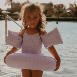 Swim Essentials - Svømmevinger 2-6 År - Lila Lepard