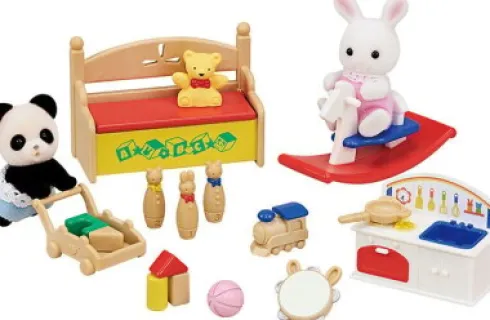 Sylvanian Families - Baby's Legesæt - Snekanin Og Panda - 5709