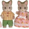 Sylvanian Families Figurer - Stribet Kattefamilie - 5180