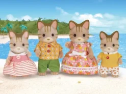 Sylvanian Families Figurer - Stribet Kattefamilie - 5180
